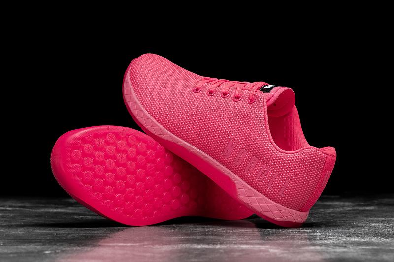 Pink Nobull Neon Pink Men's Trainers | CA J1385P